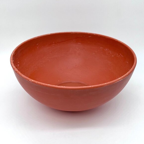 Vintage Melamine Mixing Bowl Brick Terra Cotta Franklin China Plastic Kitchen - Picture 1 of 9